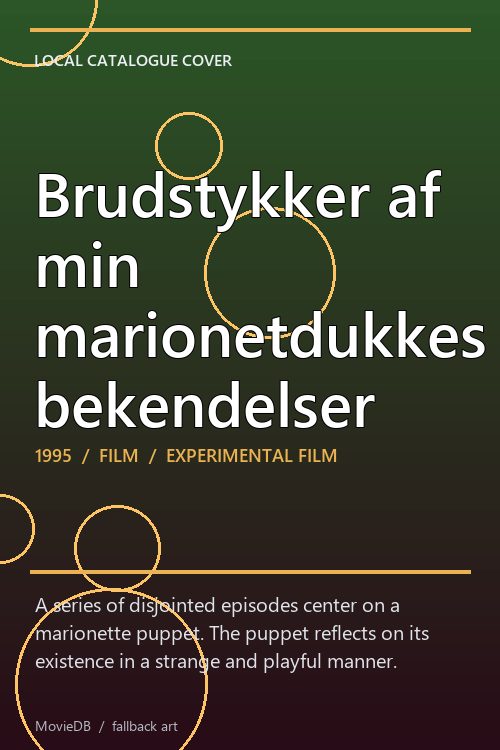 Brudstykker af min marionetdukkes bekendelser poster