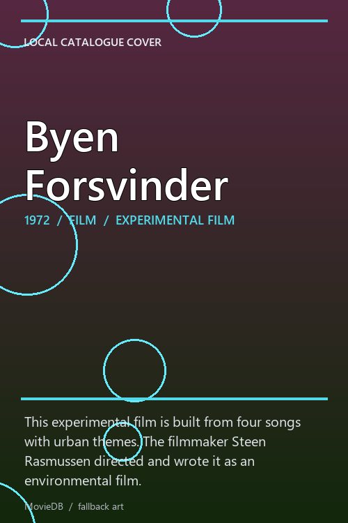 Byen Forsvinder poster
