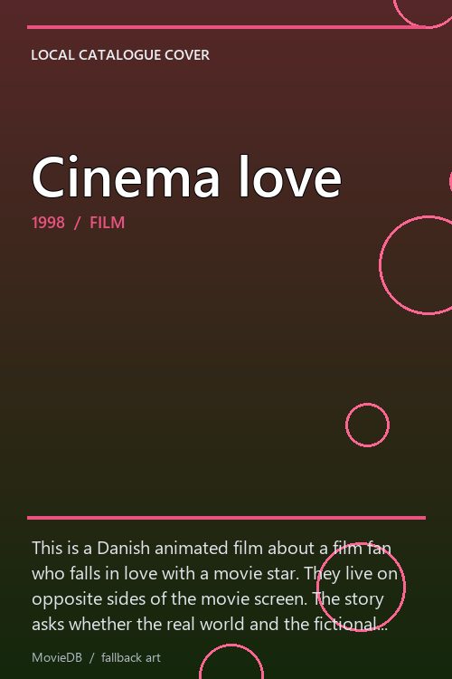 Cinema love poster