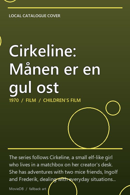 Cirkeline: Månen er en gul ost poster