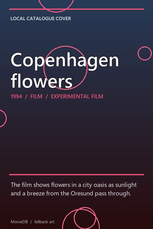 Copenhagen flowers poster