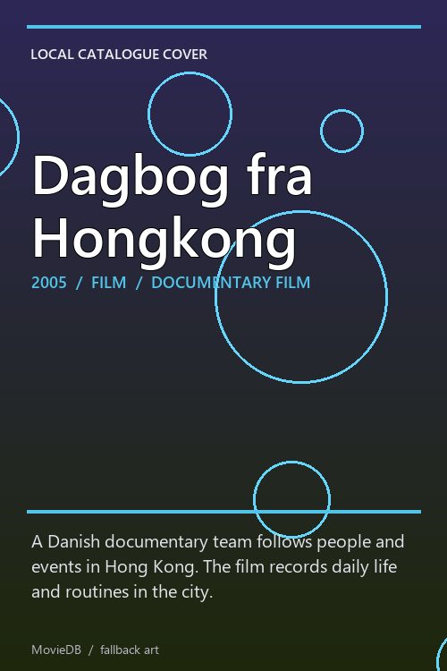 Dagbog fra Hongkong poster