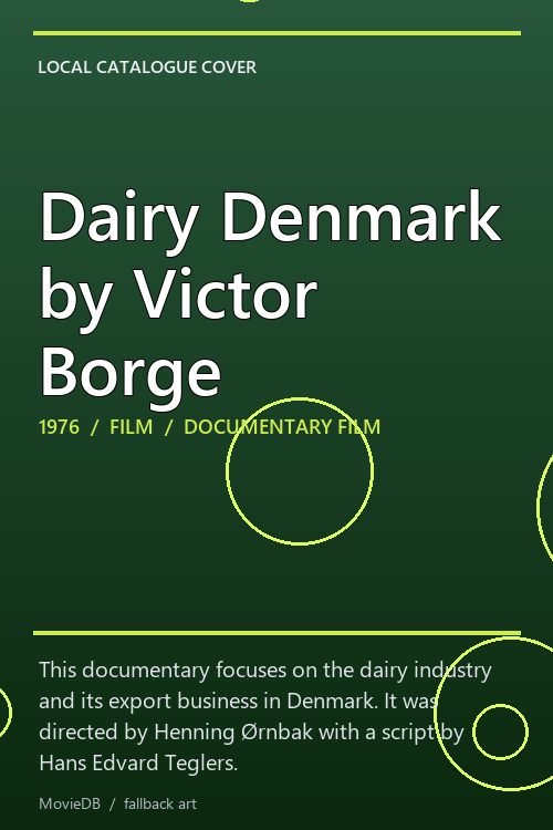 Dairy Denmark by Victor Borge poster