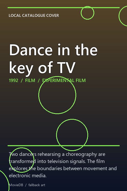 Dance in the key of TV poster