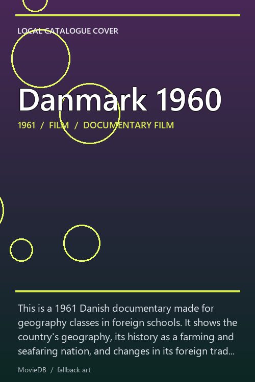 Danmark 1960 poster
