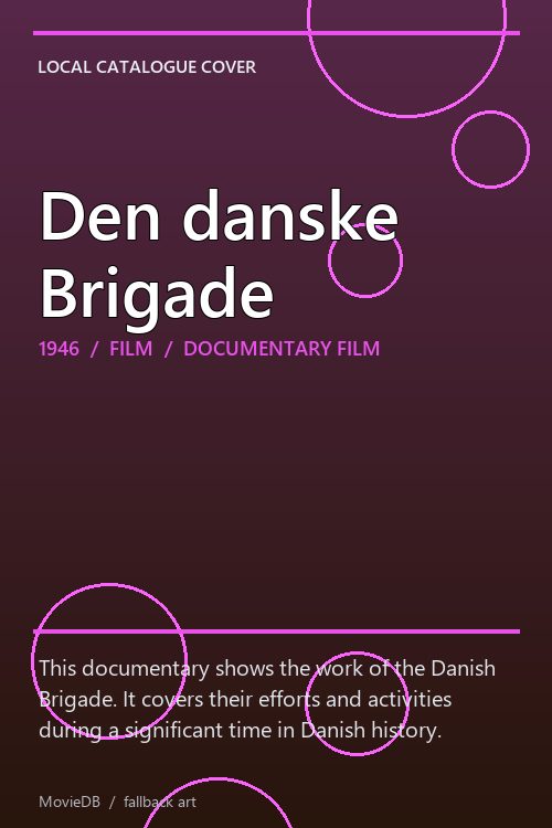 Den danske Brigade poster