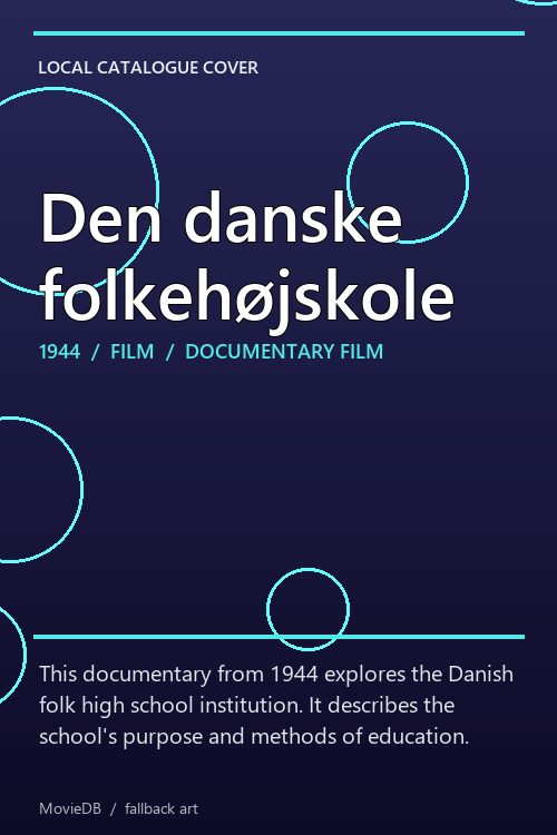Den danske folkehøjskole poster