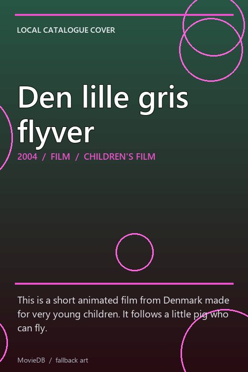 Den lille gris flyver poster