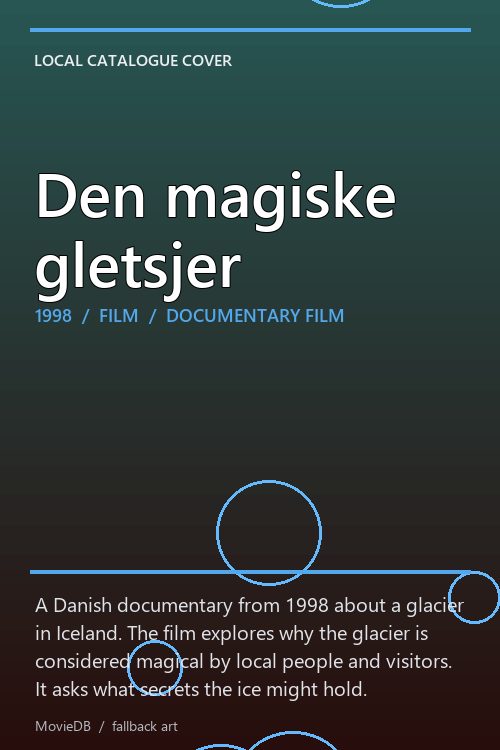 Den magiske gletsjer poster