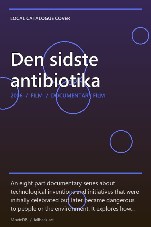 Den sidste antibiotika poster