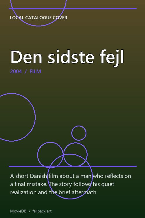 Den sidste fejl poster