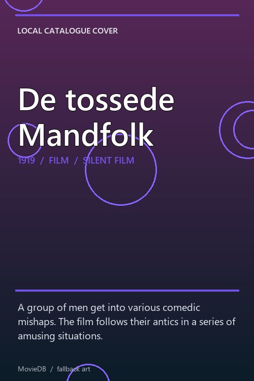 De tossede Mandfolk poster