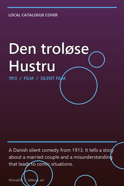 Den troløse Hustru poster