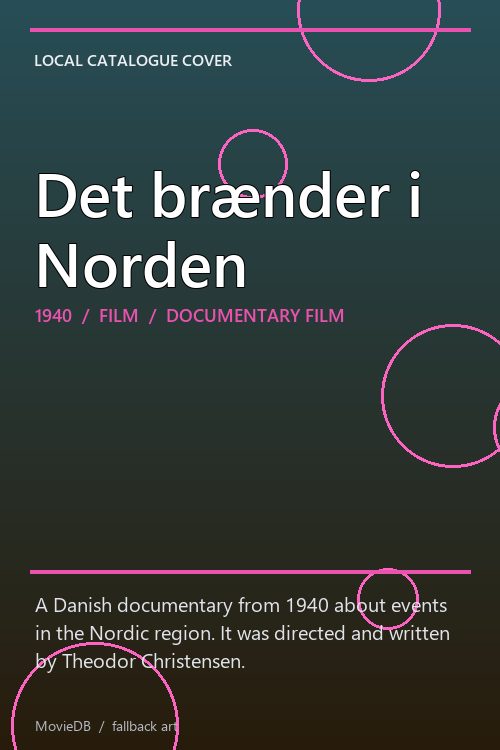 Det brænder i Norden poster