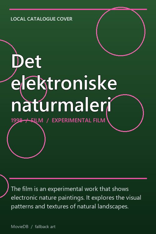 Det elektroniske naturmaleri poster