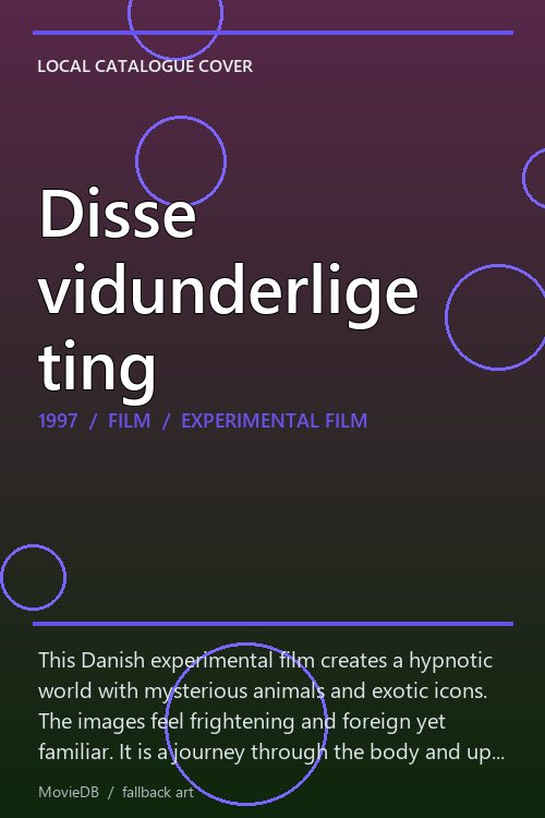 Disse vidunderlige ting poster