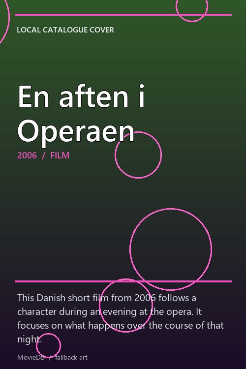 En aften i Operaen poster