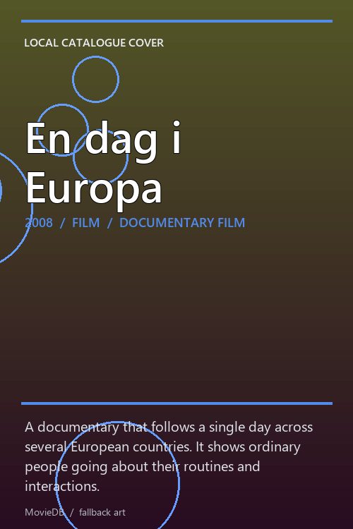 En dag i Europa poster