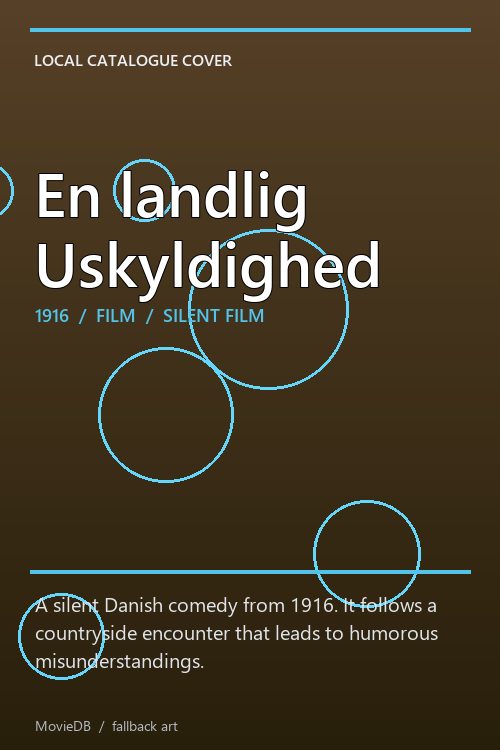 En landlig Uskyldighed poster