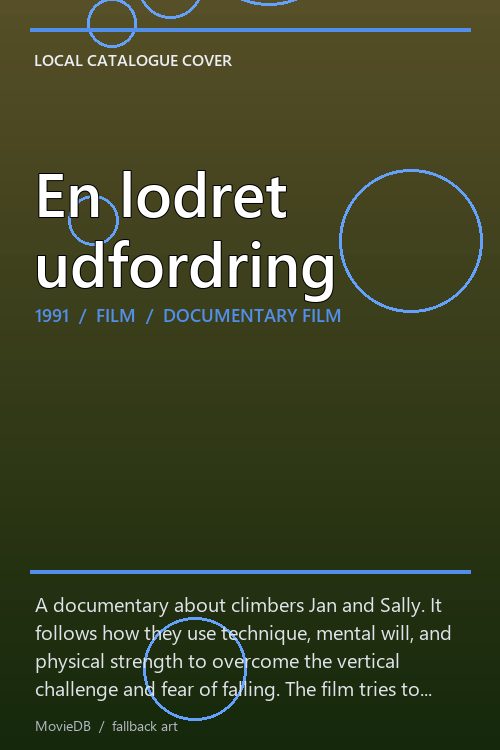 En lodret udfordring poster