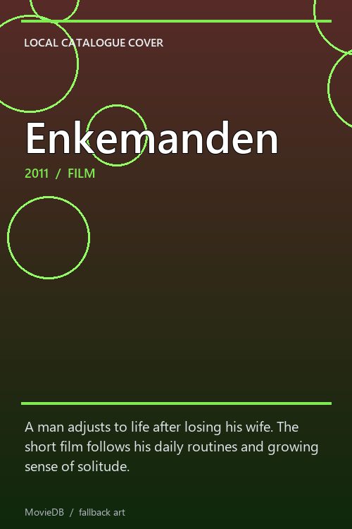 Enkemanden poster