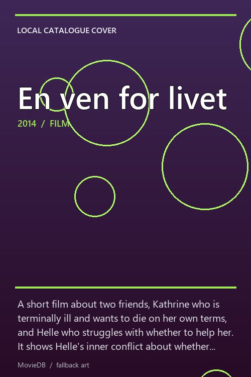 En ven for livet poster
