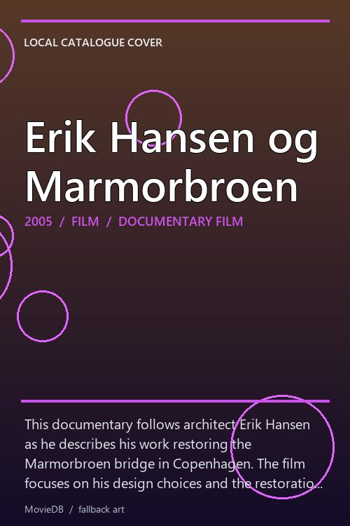 Erik Hansen og Marmorbroen poster