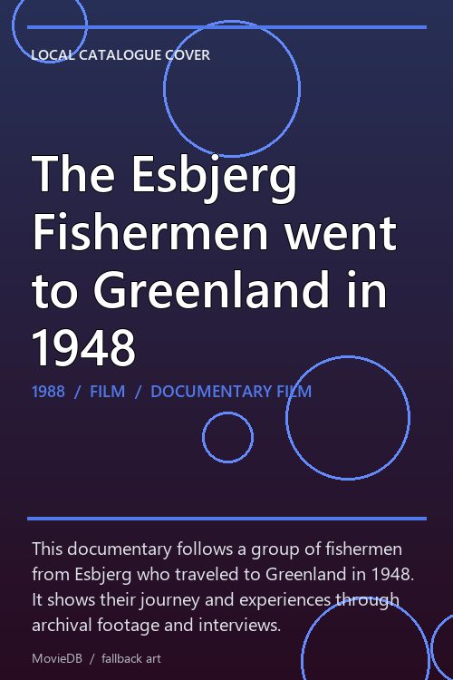 The Esbjerg Fishermen went to Greenland in 1948 poster