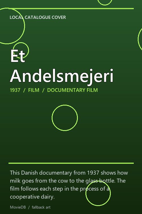 Et Andelsmejeri poster