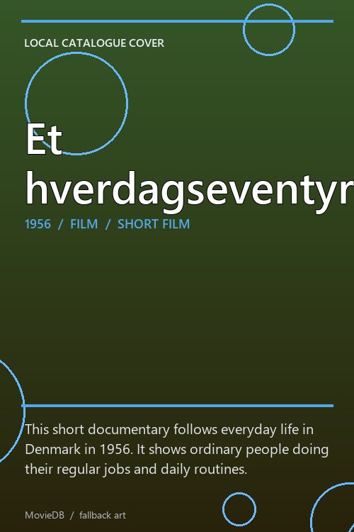 Et hverdagseventyr poster