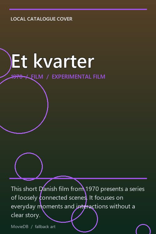 Et kvarter poster