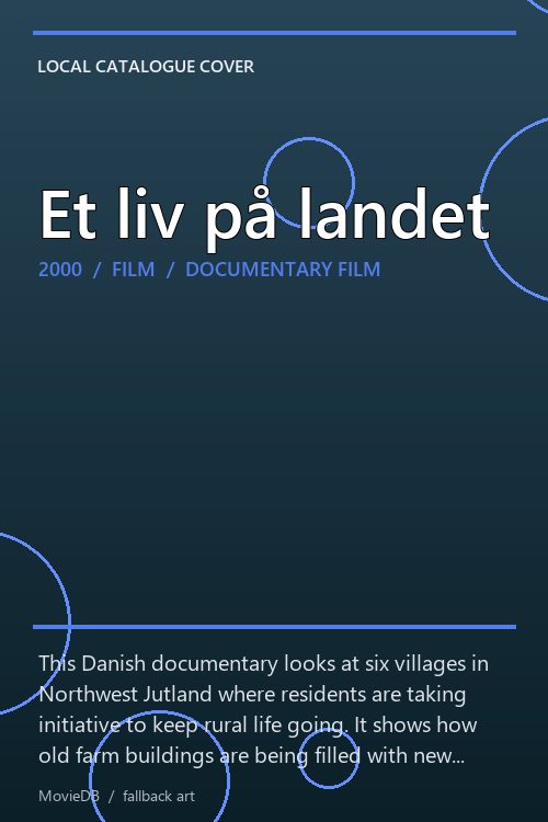 Et liv på landet poster