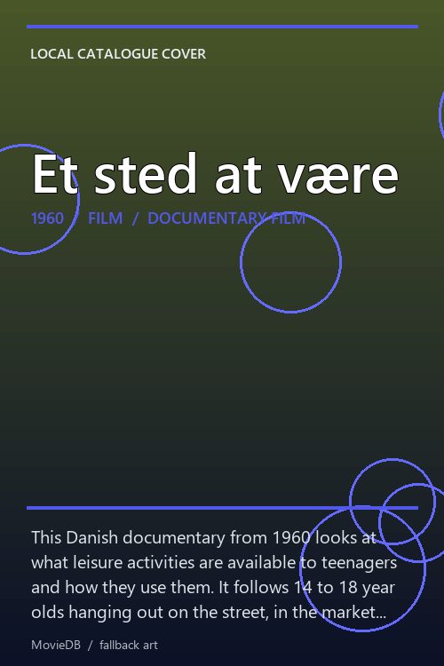 Et sted at være poster
