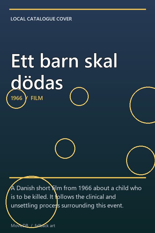 Ett barn skal dödas poster