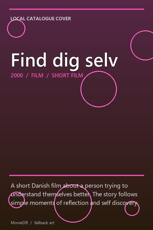 Find dig selv poster