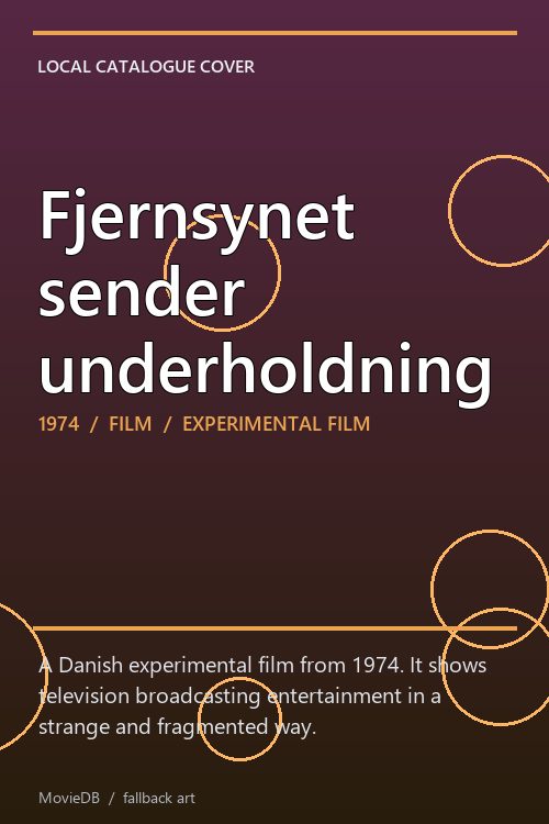 Fjernsynet sender underholdning poster