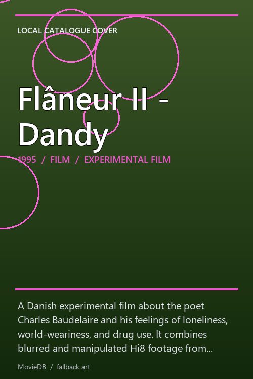 Flâneur II - Dandy poster