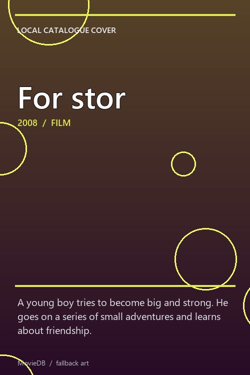 For stor poster