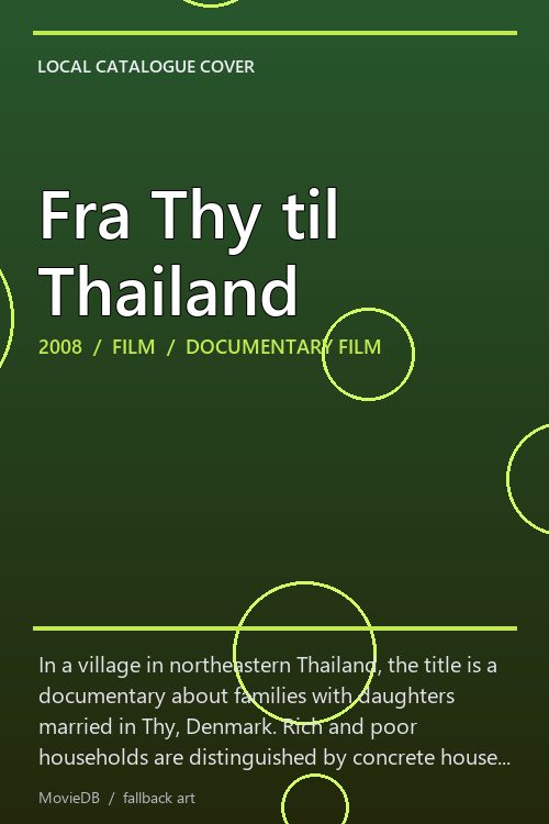 Fra Thy til Thailand poster