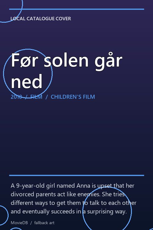 Før solen går ned poster