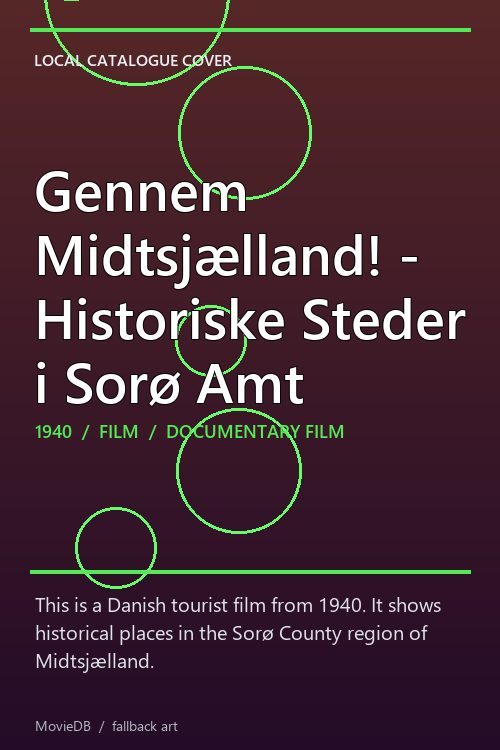 Gennem Midtsjælland! - Historiske Steder i Sorø Amt poster