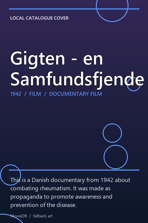 Gigten - en Samfundsfjende poster