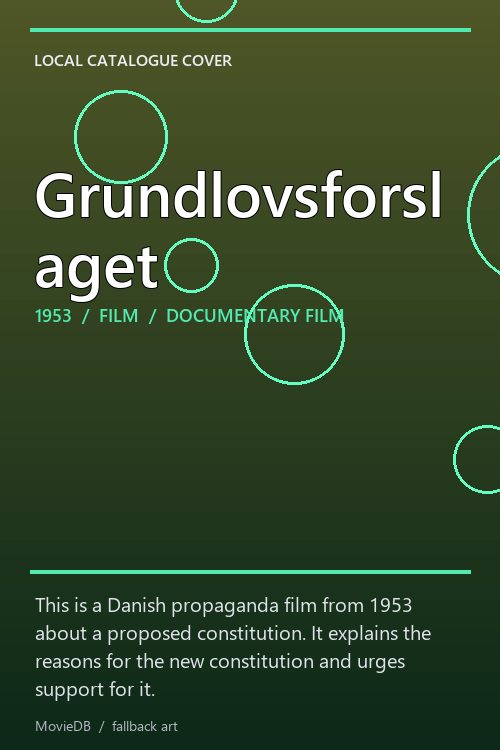 Grundlovsforslaget poster