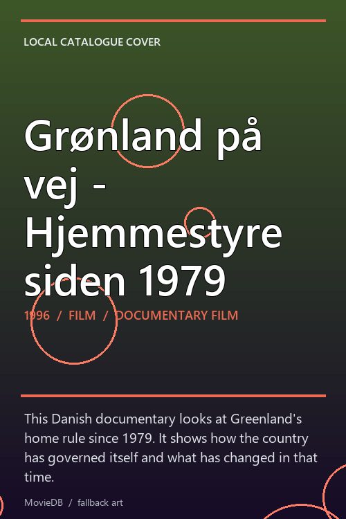 Grønland på vej - Hjemmestyre siden 1979 poster