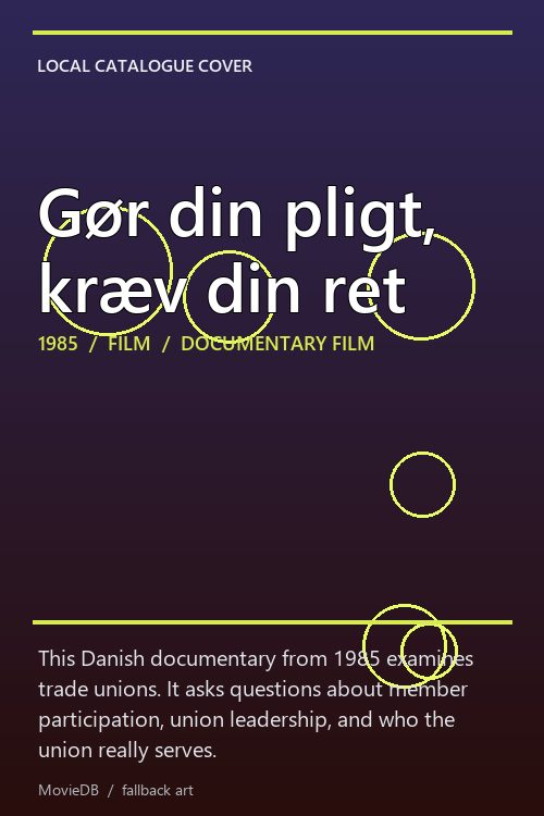 Gør din pligt, kræv din ret poster