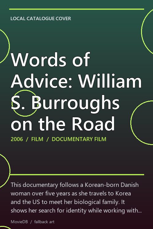 Words of Advice: William S. Burroughs on the Road poster