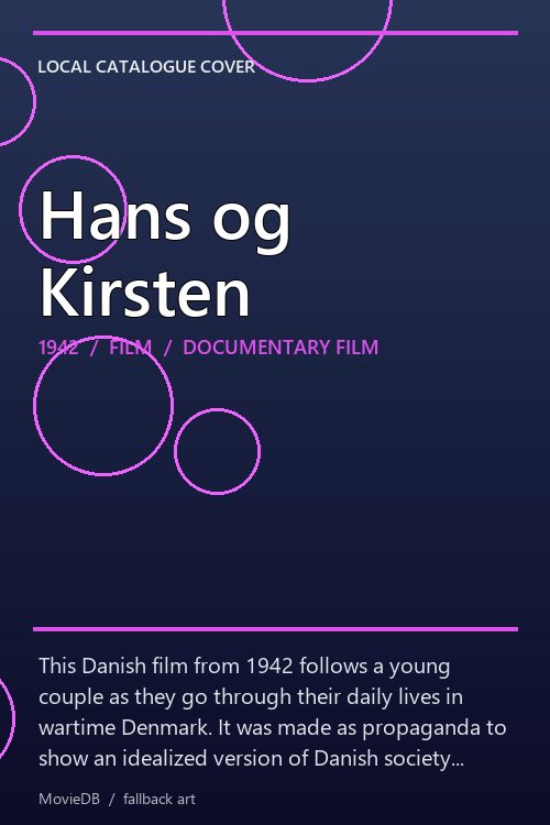Hans og Kirsten poster
