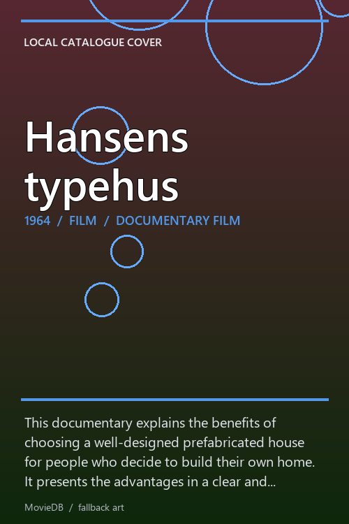 Hansens typehus poster