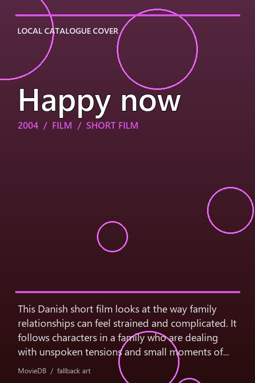 Happy now poster