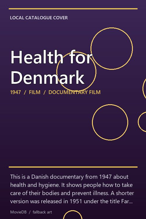 Health for Denmark poster
